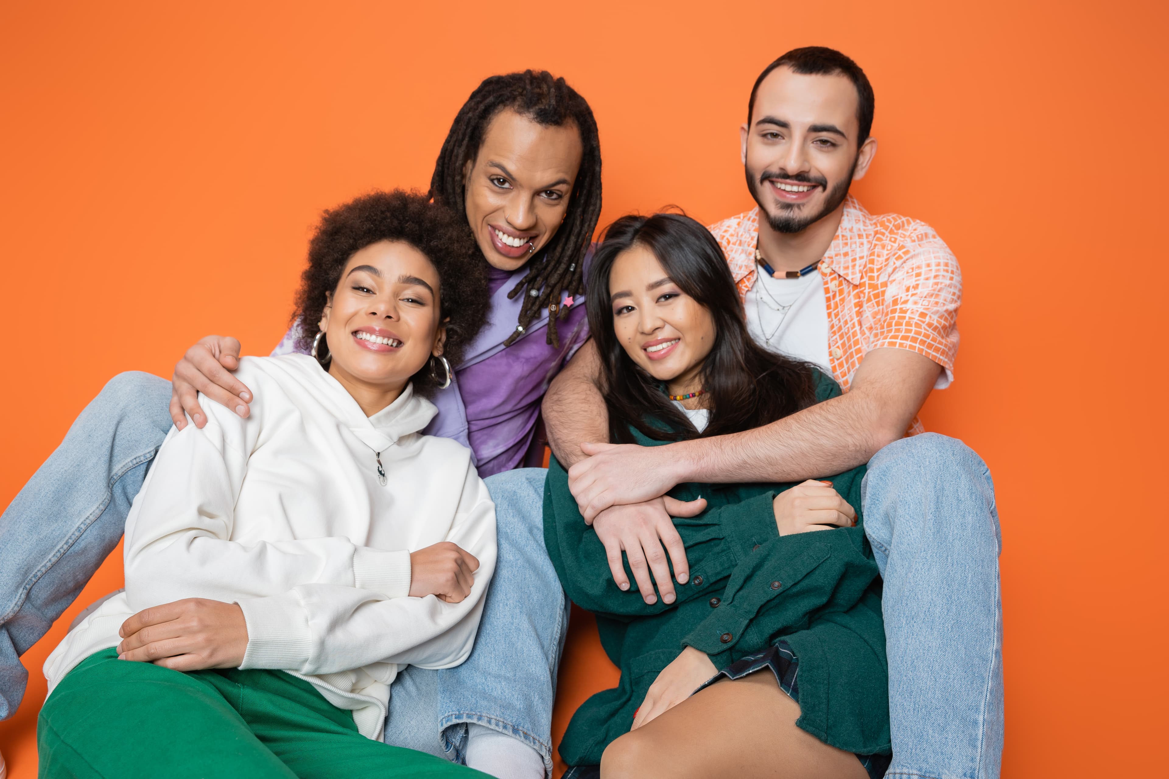 Community members connecting through wellness care
