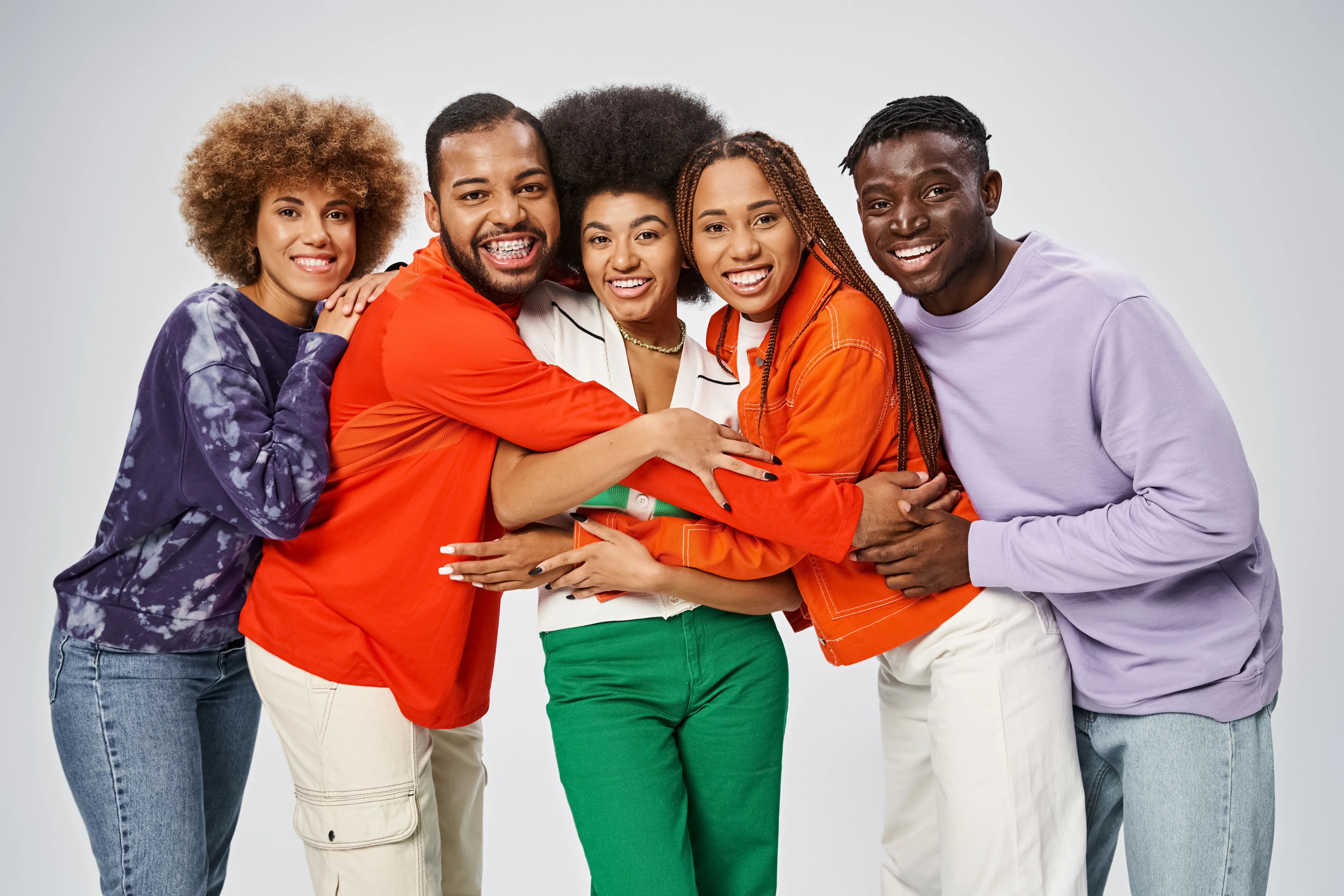 Diverse community representing collective healing and representation